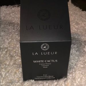 La Lueur white cactus candle